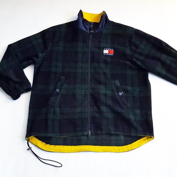Tommy Hilfiger Other - Vintage Tommy Hilfiger Blue Plaid Fleece Jacket